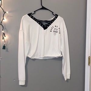Crop long sleeves shirt